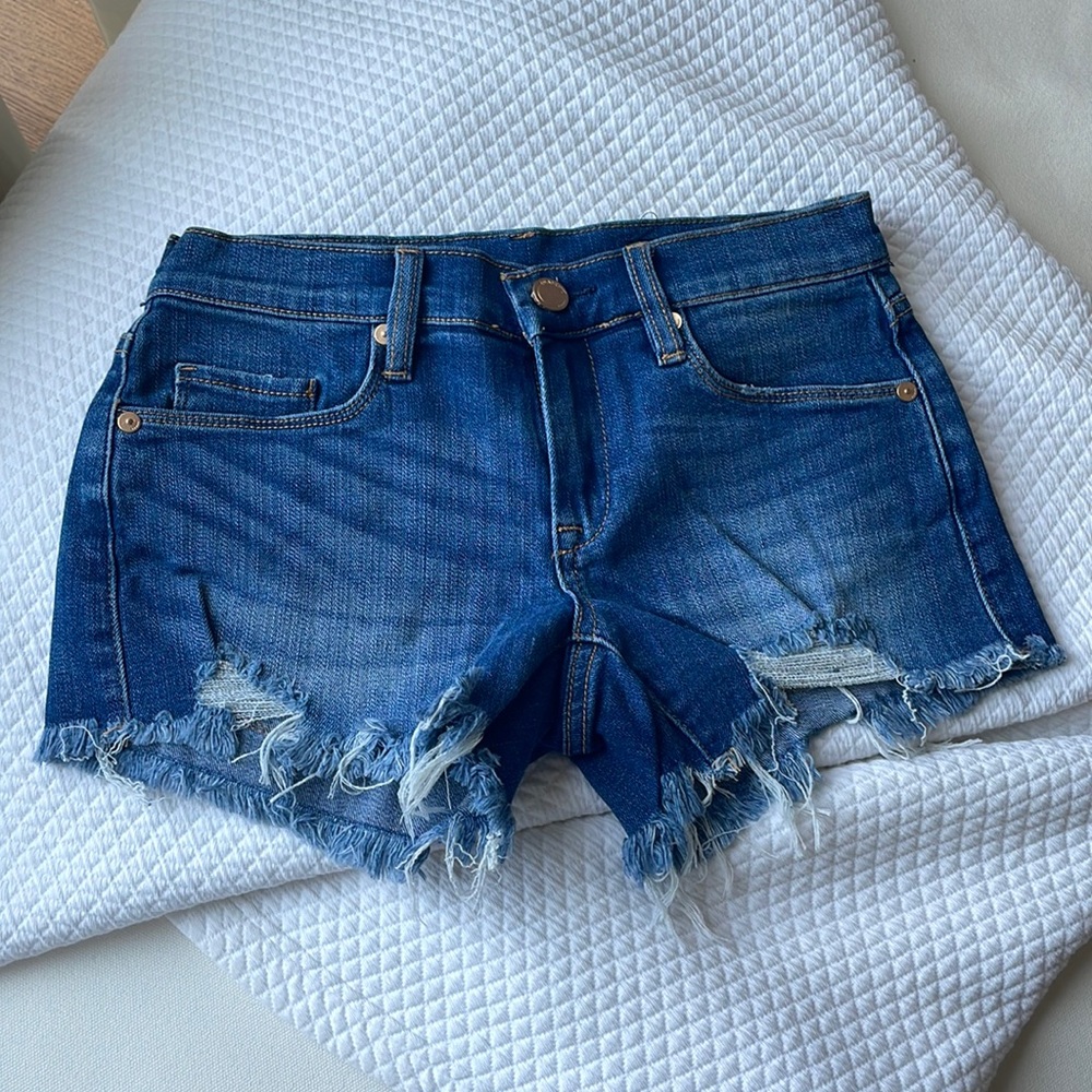 BLANK NYC The Astor Stretch Cut Off Shorts